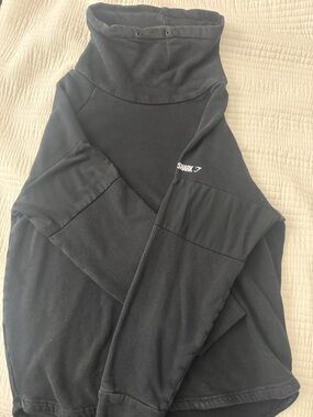 Gymshark Black High Funnel Neck Pullover